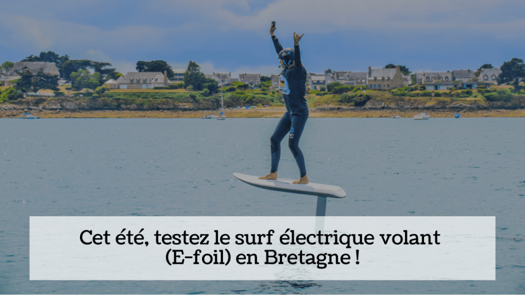 initiation surf électrique volant dans la baie de Quiberon